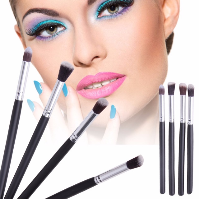 Blending Eyeshadow Make Up Brush 4 PCS  - Black