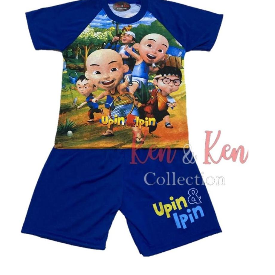 Recomend Setelan Anak Laki Laki Upin Ipin / Stelan Baju Anak Cowok Upin Ipin ✓