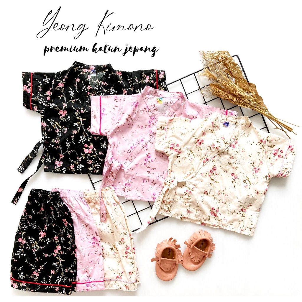 KIMONO JANGKAR /  YEONG KIMONO setelan Baju Celana Pergi Fashion Jalan tidur piyama Anak Bayi Cowok Cewek Laki Perempuan Lucu Terlaris Murah babeebabyshop