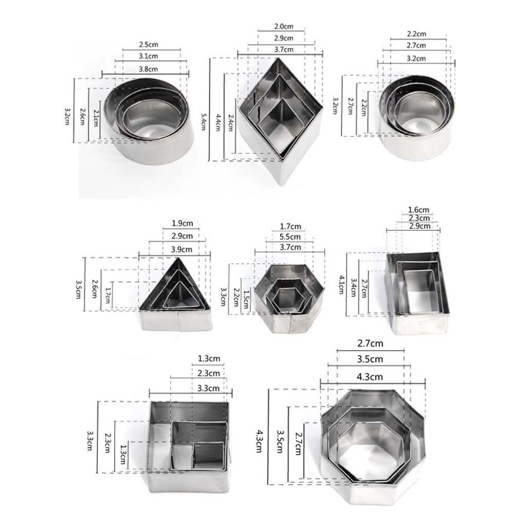 [Elegan] Cetakan Pemotong Tanah Liat Persegi Keramik Gerabah DIY Stainless Steel Round Clay Cutter