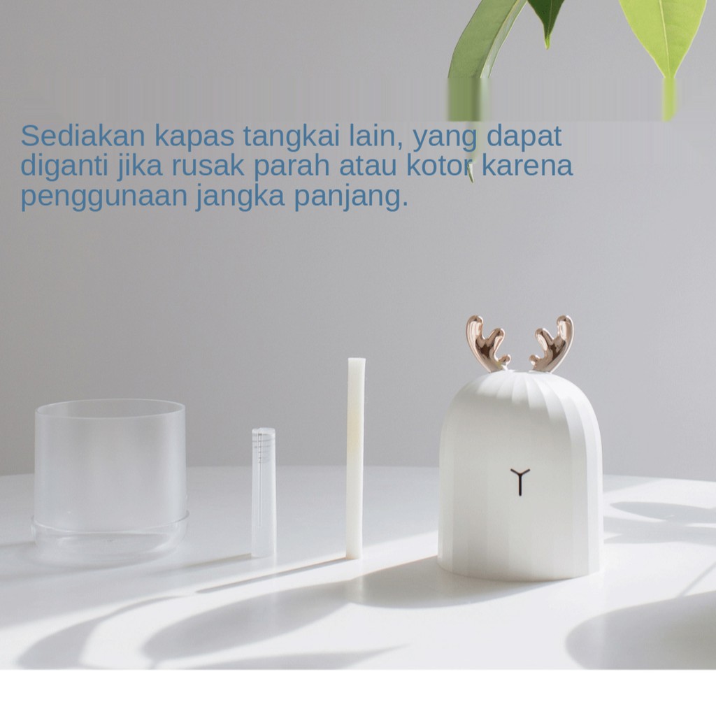 Goojodoq Air Aroma Mini Humidifier / Purifier Diffuser Memberikan 1 Oil Essential