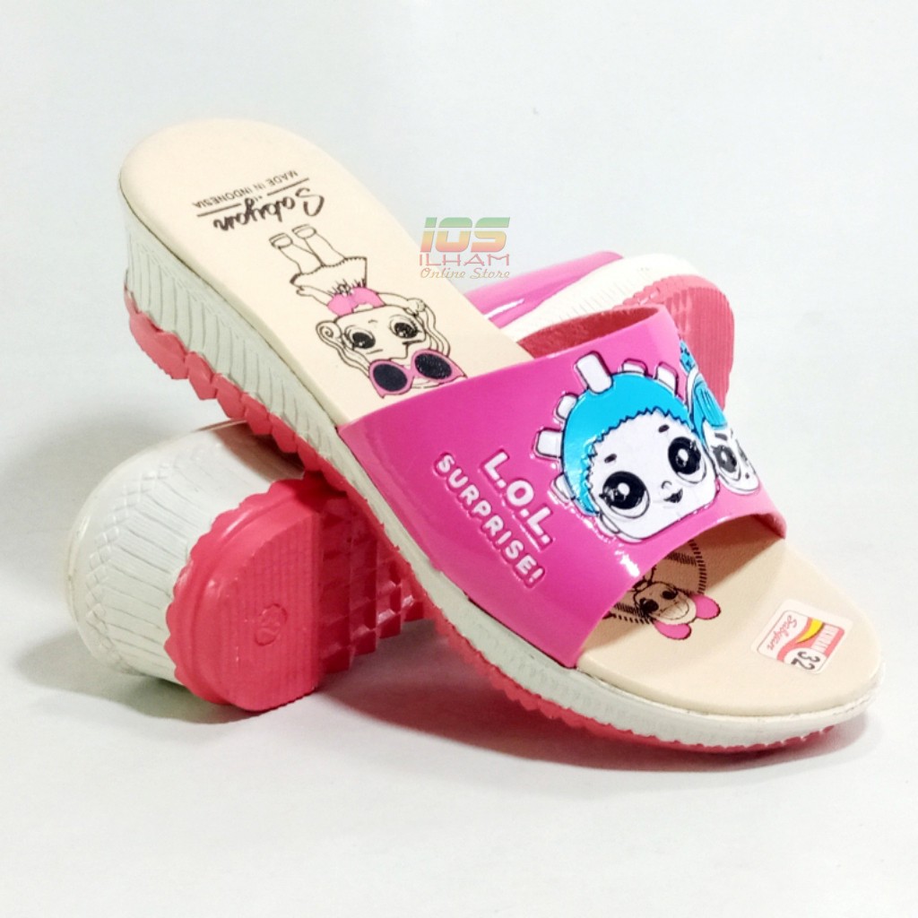 Sandal Selop Anak Kenzi Permata Size 26-35 Salem