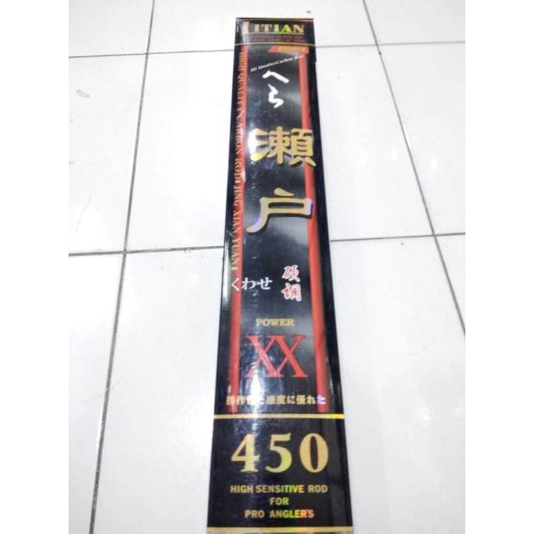 TERMURAH Joran Tegek Litian 450 Cm Carbon Material Joran Pancing Rod Fishing
