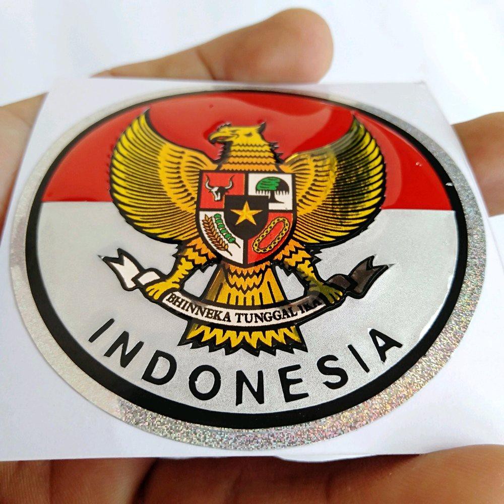 sticker timbul emblem merah putih lambang garuda indinesia Murah