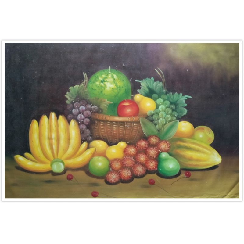 Lukisan Buah Buahan 85 X 135 Cm Shopee Indonesia