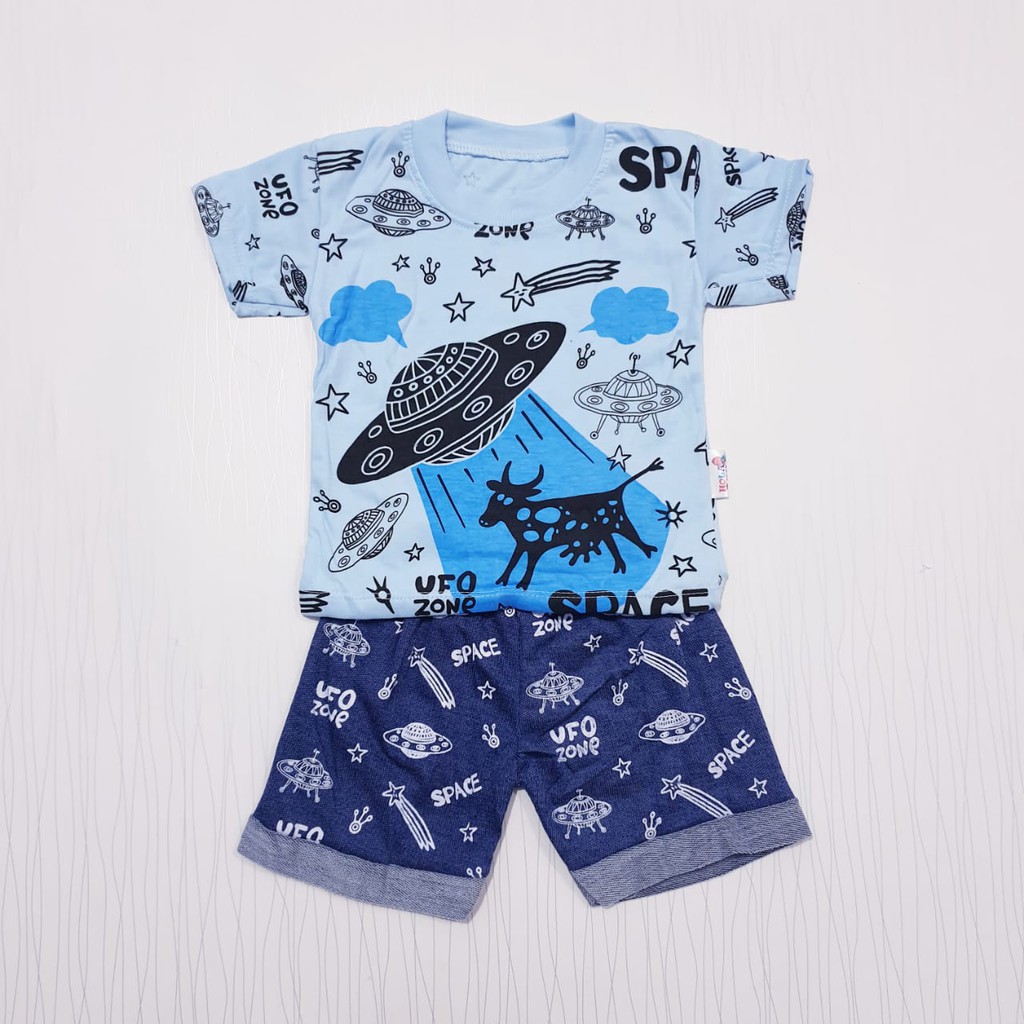 Baju Bayi / Piyama anak laki / Setelan Oblong Anak 0-12 Bulan / Setelan Anak Katun