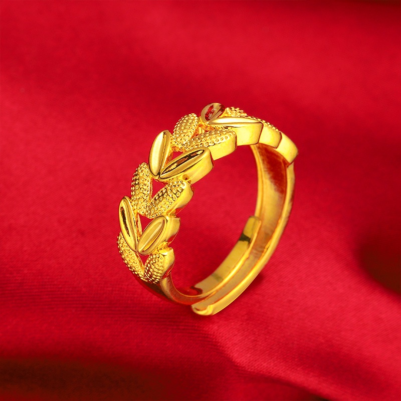 Set Gelang Cincin Emas Emas Asli Kadar 375 Gaya Korea Untuk Pernikahan