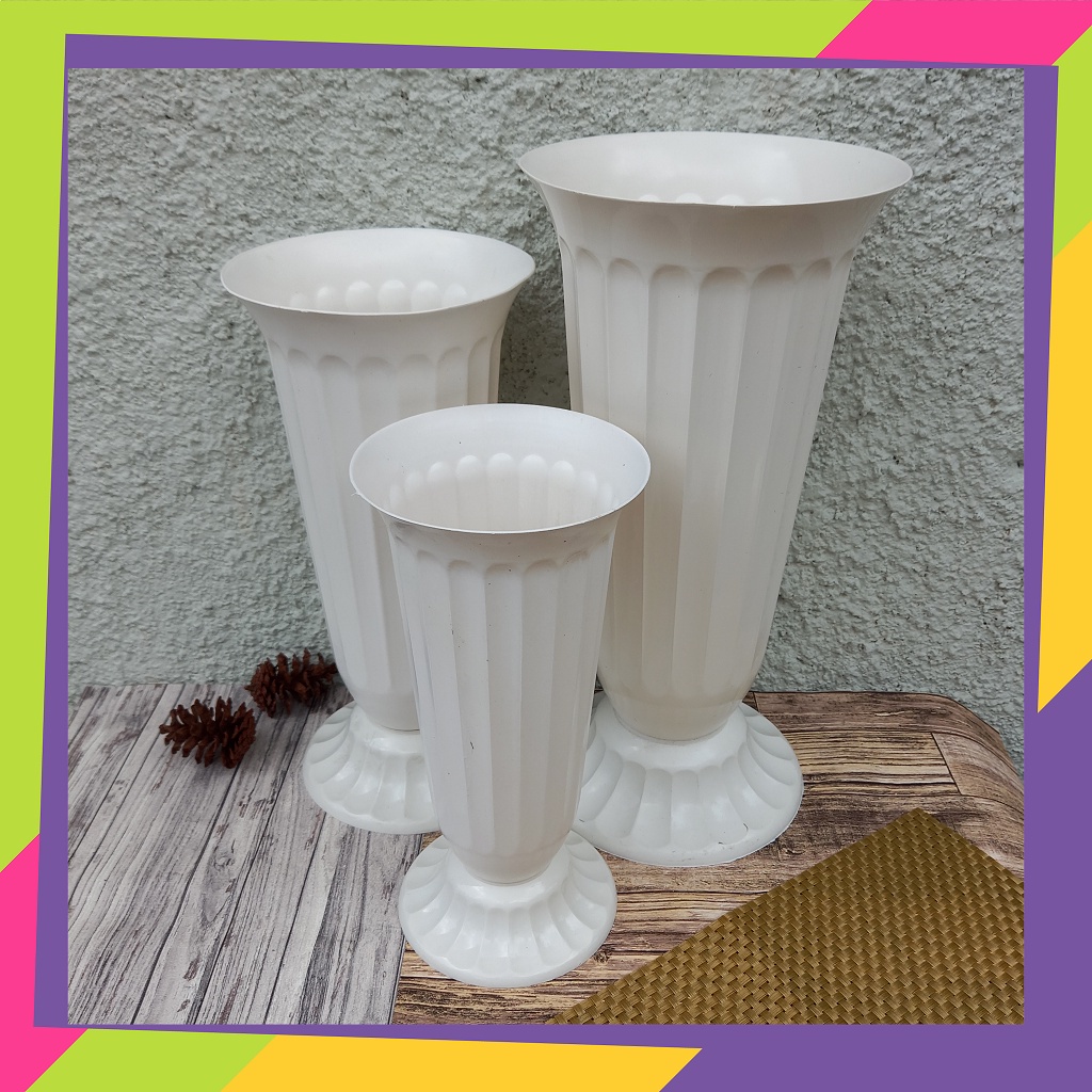 1437NO2 / Pot bunga plastik tropy piala No.2 / Vas bunga plastik tanaman Artificial gaya Nordic