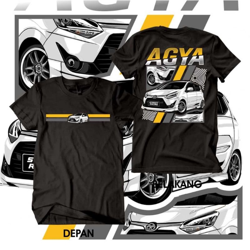 NEW Kaos Mobil Toyota Agya Kaos Otomotif Balap ACGC Kaos Agya