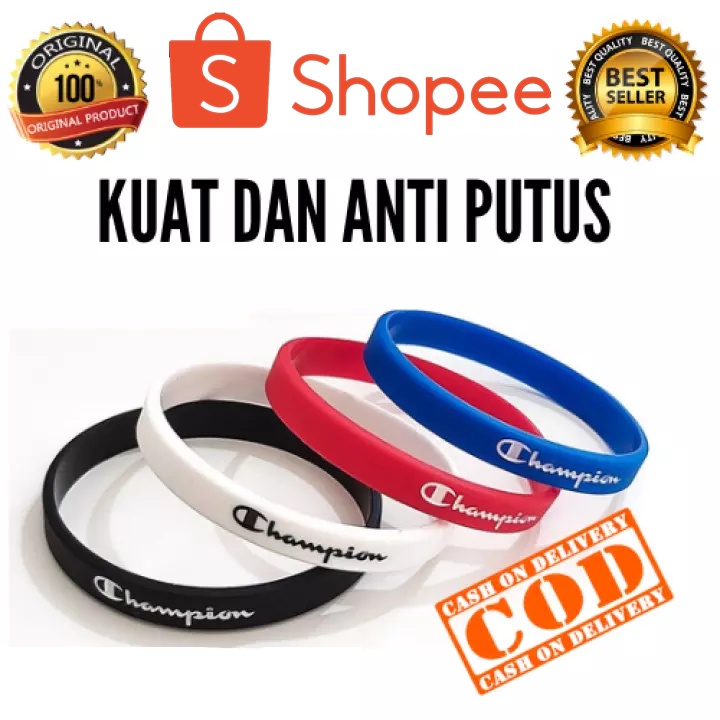 Gelang Karet Champion - Bracelet Rubber - Aksesoris Fashion