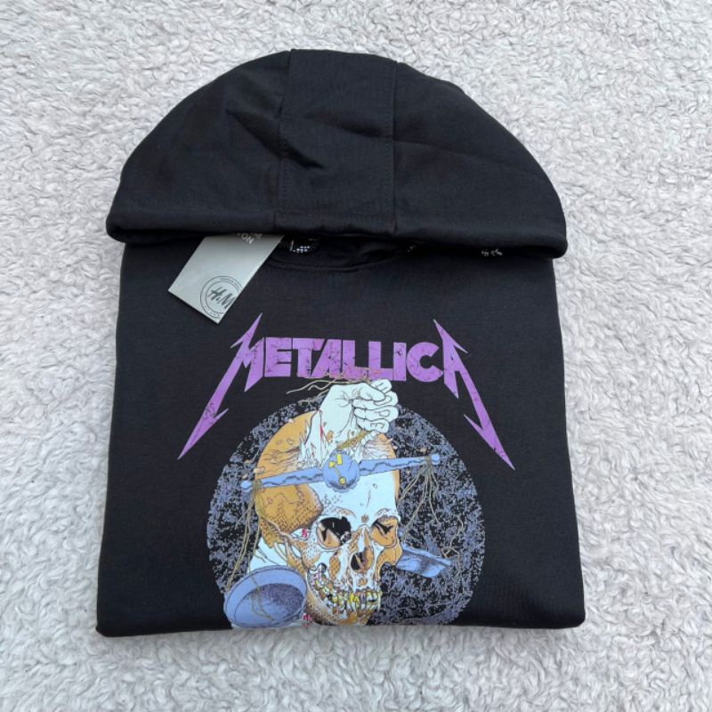 Hoodie Metallica/Hoodie Metallica black/Hoodie h&m/Hoodie sweatsirt
