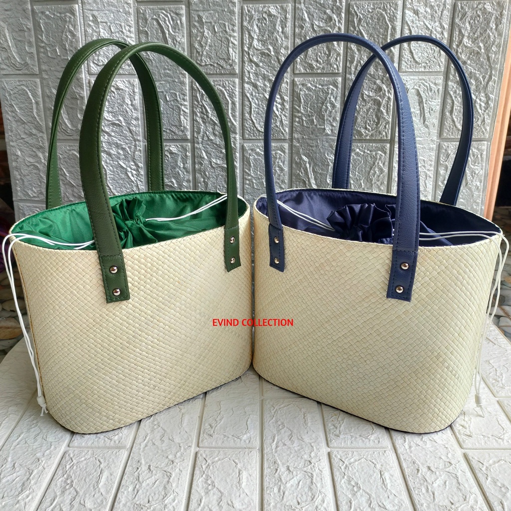 Keranjang Hampers Anyaman Pandan Ukuran L M Dan S Model Oval Tas Parcel Lebaran Tas Jinjing