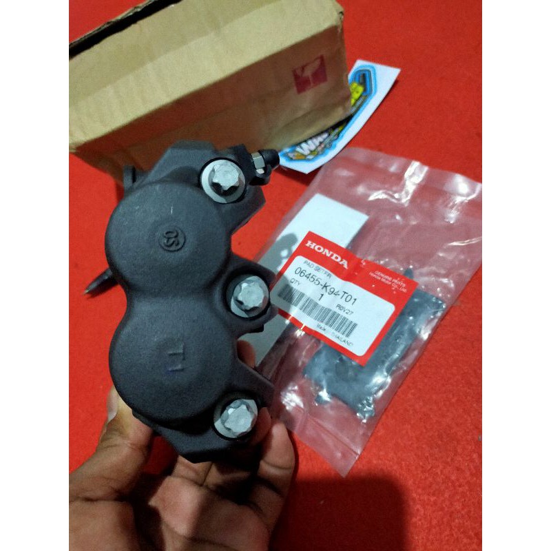 kaliper Nissin twin Africa original baru 4 piston