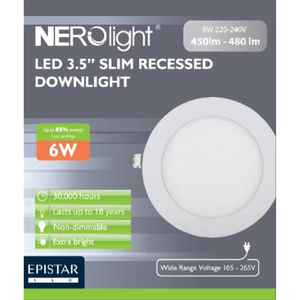 Nerolight Lampu LED 3,5 Inch Downlight Dengan Cahaya Putih Terang