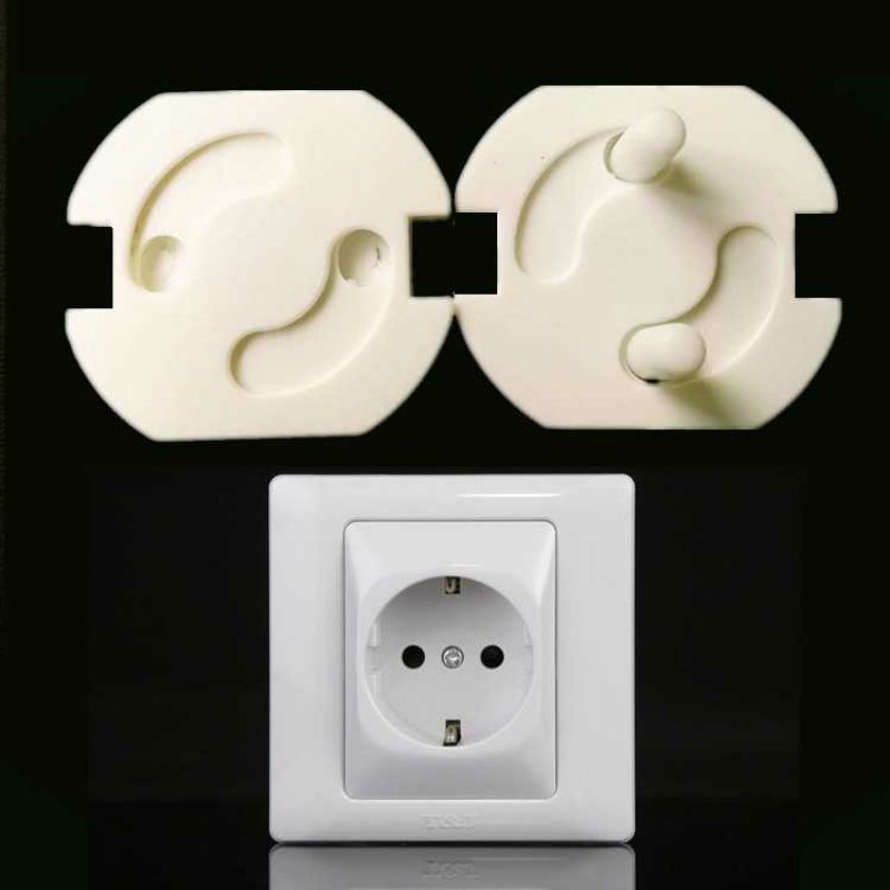 Safety Socket Plug Listrik EU Spring Style Pengaman Colokan