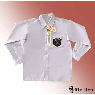 BAJU SERAGAM SEKOLAH PUTIH PANJANG MR.BEN ASLI SD SMP SMA BS0009 