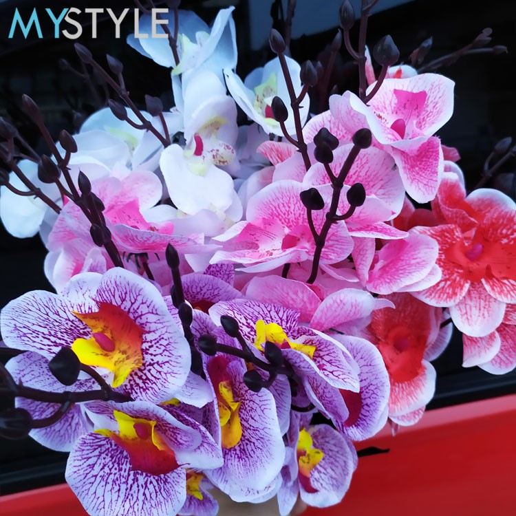 mystyle anggrek 20 orchid tanaman hias bunga plastik besar bunga artifisial murah