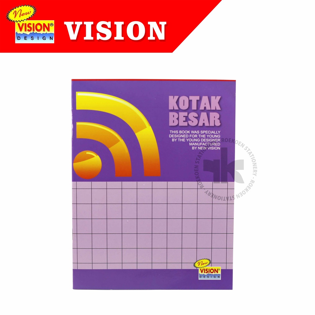 

Vision Buku Tulis 30 Kotak - Besar (14mm) Matematika
