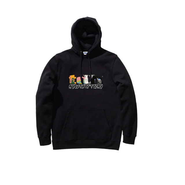 TDH POP PULLOVER HOODIE BLACK
