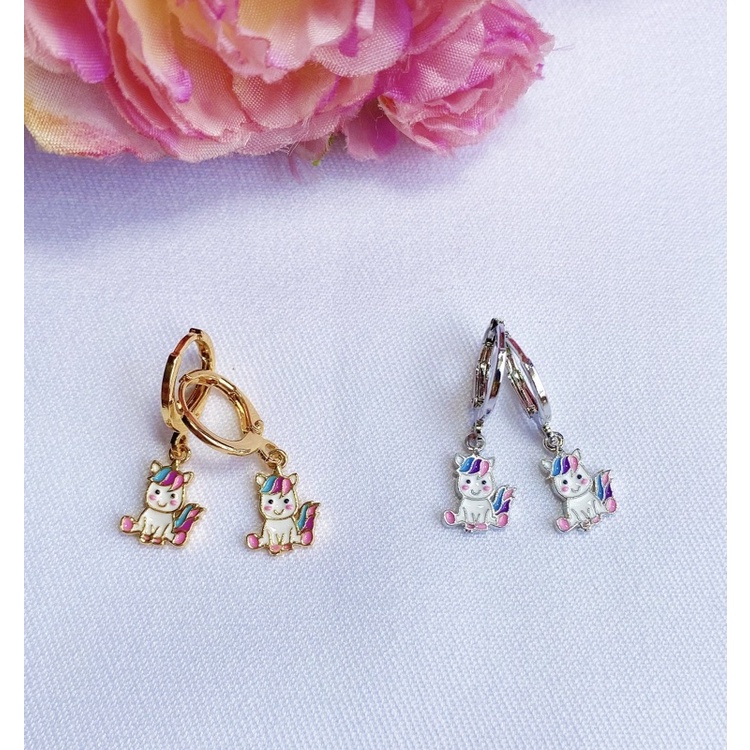 Anting Anak Happy Unicorn Lapis Emas