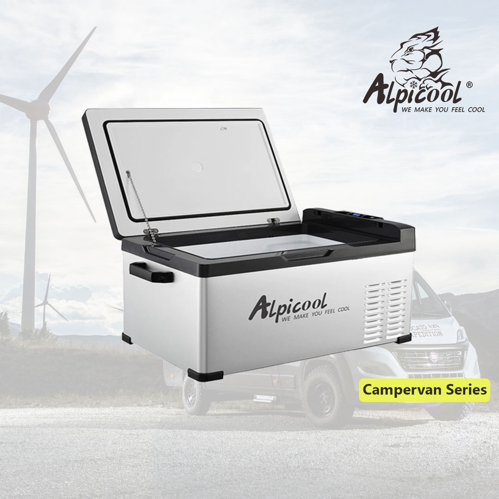 Kulkas Portable Alpicool C25 25L Freezer Mobil Campervan Freezer Mobil Motorhome