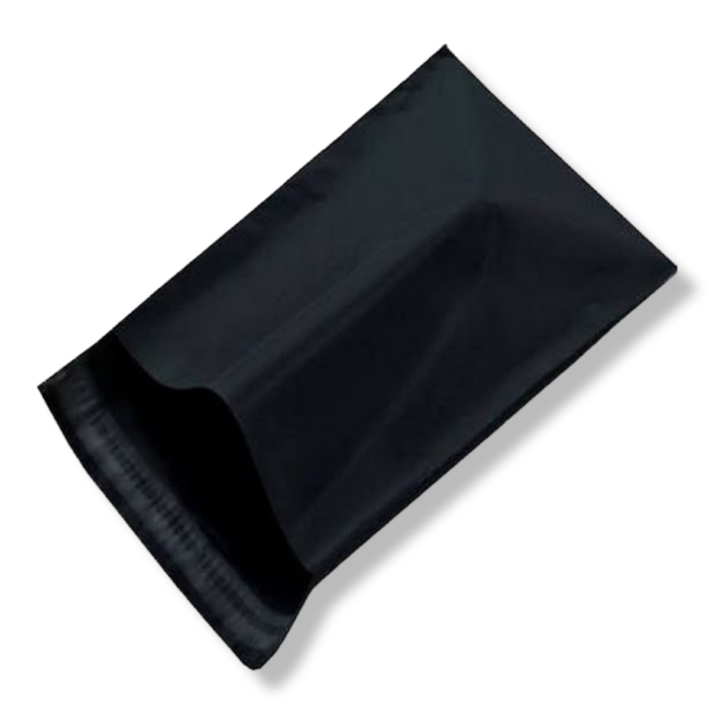 PLASTIK POLYMAILER UKURAN 28X42CM WARNA HITAM HARGA 1 ROLL ISI 100PCS