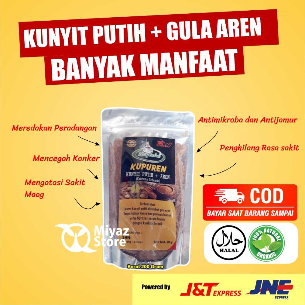 

Kunyit Putih Gula Aren Bubuk Asli Original 200 Gram