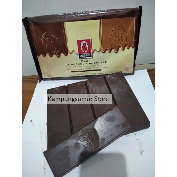 

Coklat Batang Coklat Tulip Dark / Dark Chocolatier Chocolate Compound 200 gr/ batang (Produk Baru)
