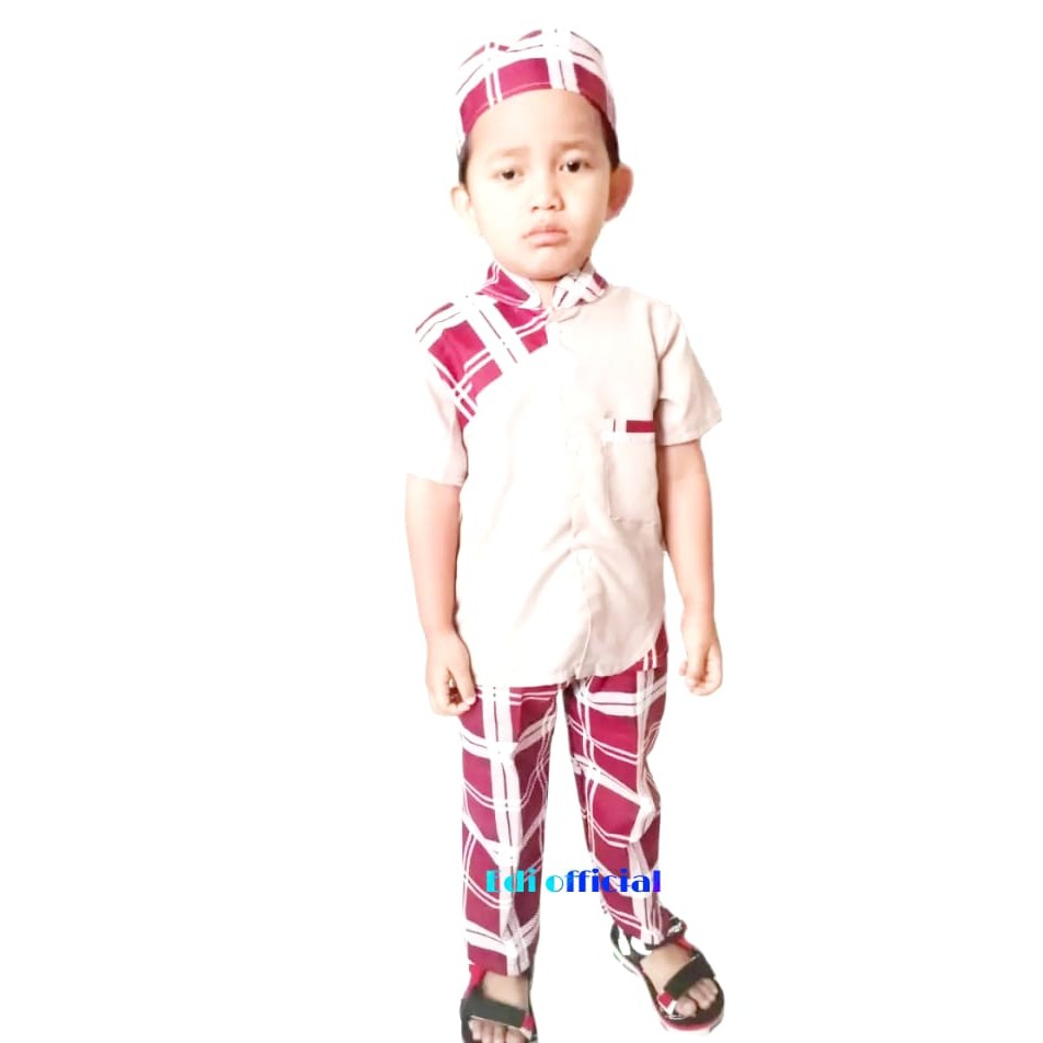 STELAN ANAK MURAH / STELAN ANAK LAKI LAKI/ STELAN KOKO BATIK 1-8 TAHUN