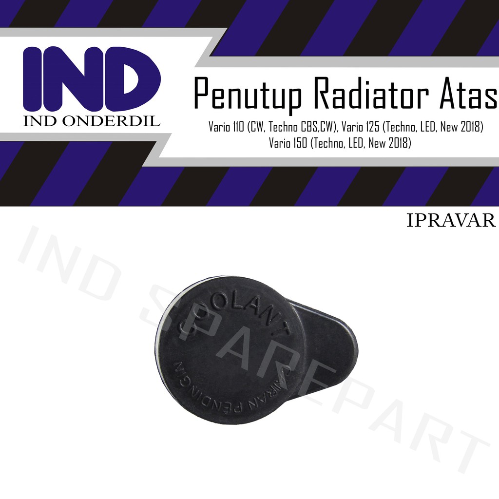 Karet Penutup-Tutup Air Radiator Atas Vario 150 Techno-New LED-2018