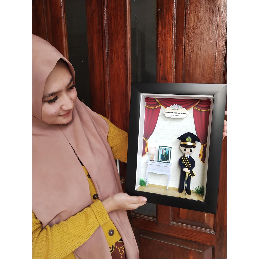 Jual Boneka Flanel Profesi Pelayaran Frame 3D 21x30 Cm | Shopee Indonesia