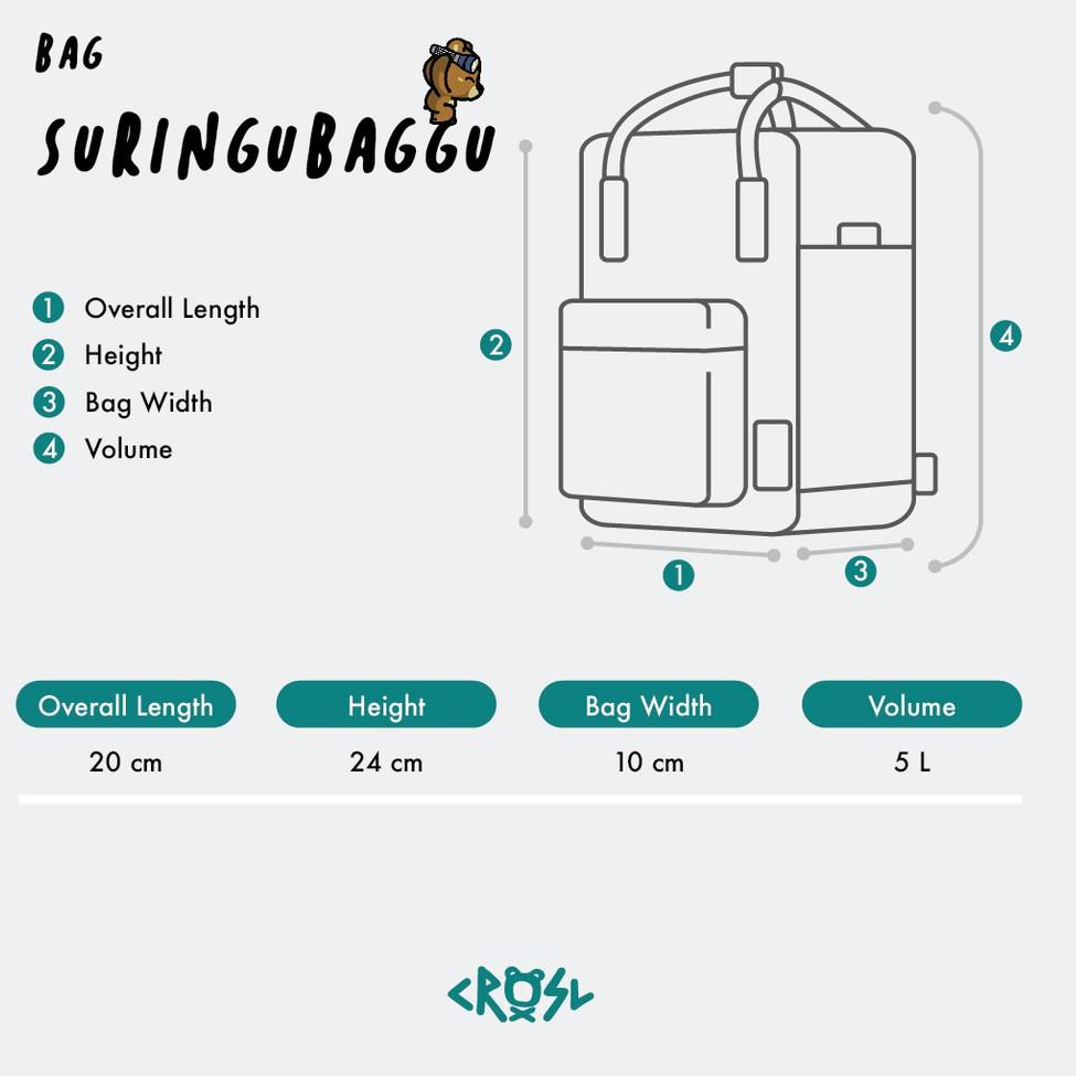 STI.02Jl22ᴱ– CRSL Odin Suringu baggu #2 | Black | Tas Selempang 3 in 1