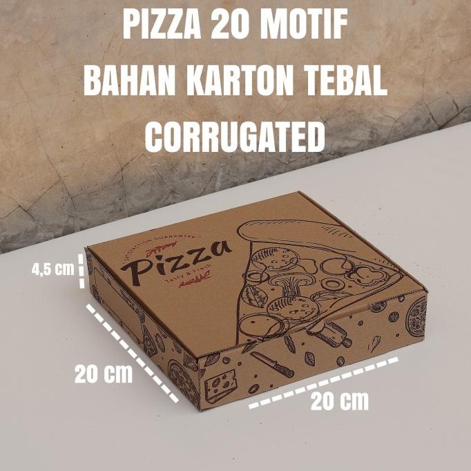 

BOX PIZZA 20 - DUS PIZZA 20 KARTON CORRUGATED MOTIF