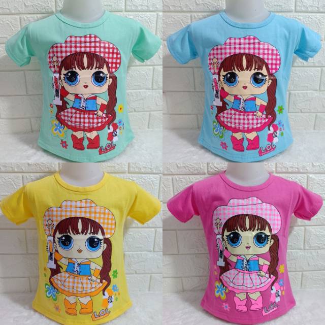  kaos anak perempuan lol  2 9tahun Shopee Indonesia