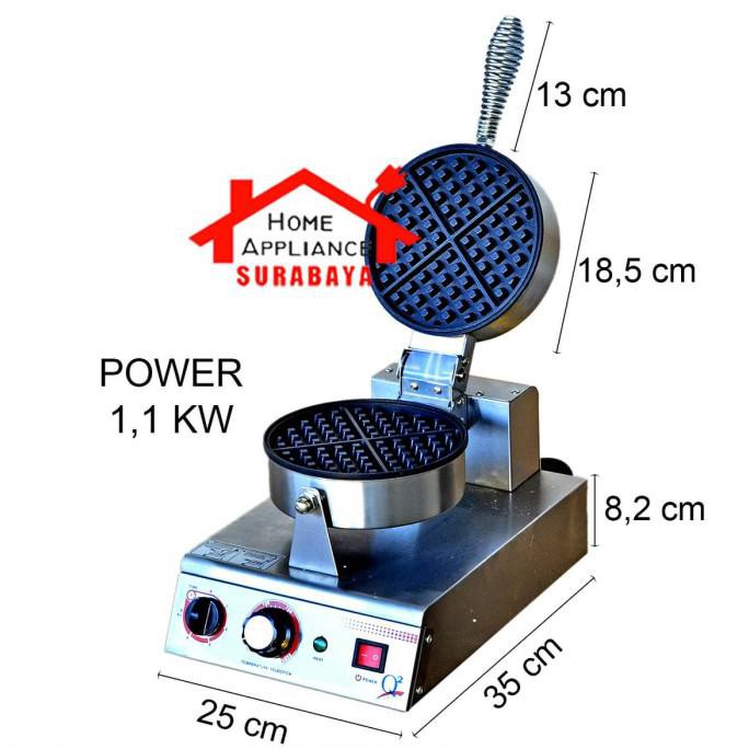 Ready Oke] Mesin Cetakan Pembuat Kue Egg Waffle Maker Listrik Q2-8882 Q2 8882