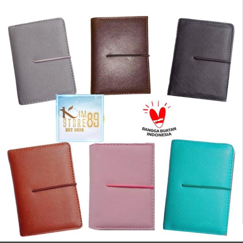 Dompet Kartu Nama/Card Holder Pria Wanita Polos Karet