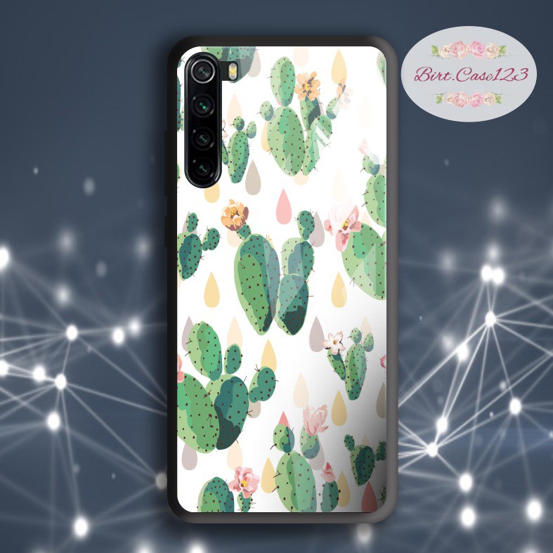 Case casing softcase silikon Gambar kaktus back case glass vivo y91 y93 y95 y91c y71 y81 y12 y15 y17