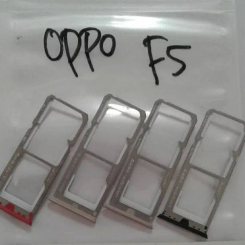 Simtray Slot Sim Card Tempat Kartu Oppo F5/A73 Original