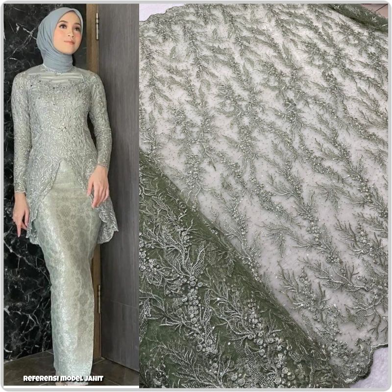 Tile Payet Sequinn Jessica , Kebaya Payet , Bahan Kebaya Lamaran