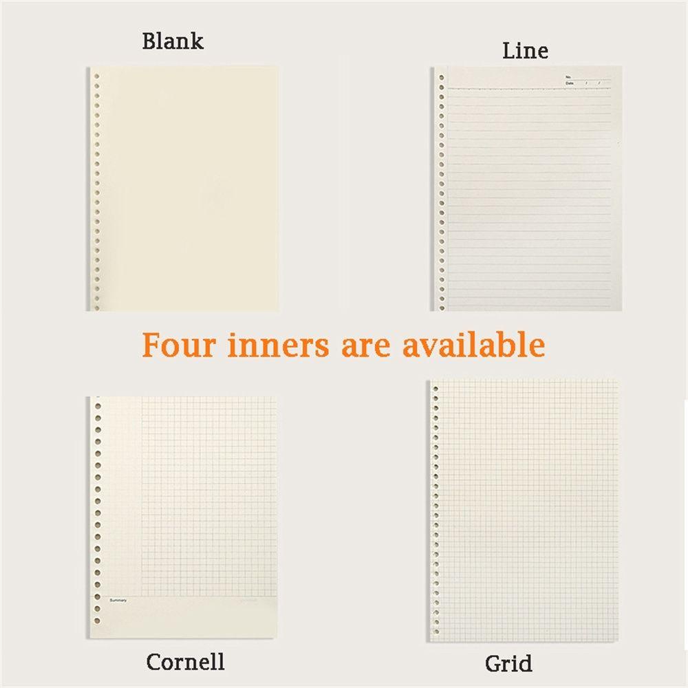 Lanfy Loose Leaf Notebook Stationery Siswa Isi Ulang Planner Diary Kertas Refill Loose Leaf Binder