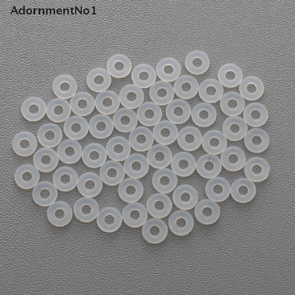 (AdornmentNo1) 25 / 50 / 100PCS Klip Stopper Manik-Manik Bahan Karet Anti slip Untuk Gelang / Selang