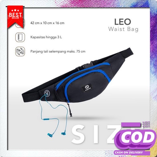 Tas Selempang Pria Cowok Elbrus Original Slingbag Tas Kerja Kuliah Sekolah Simple Ukuran Size Besar 