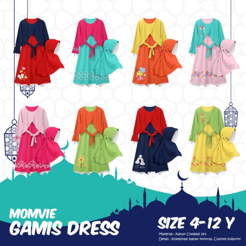 Gamis anak 3-10 tahun