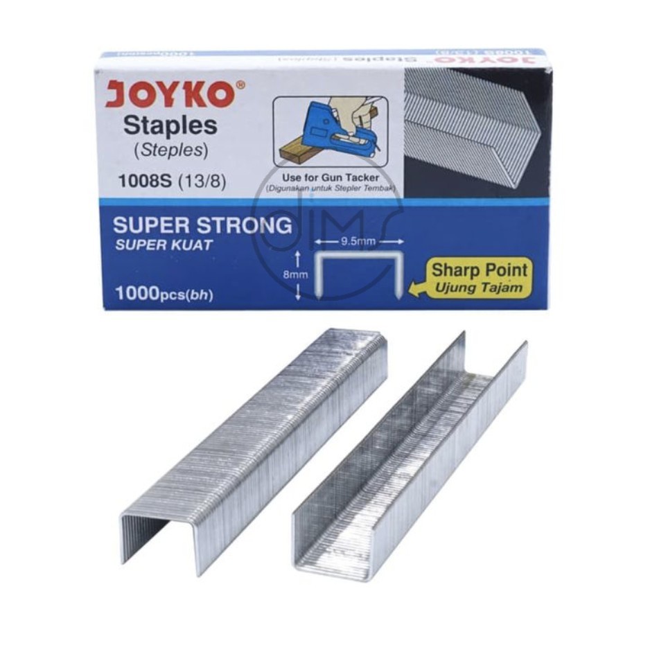 

Staples / Isi Stapler / Gun Tacker Refill Joyko 1008S (13/8)