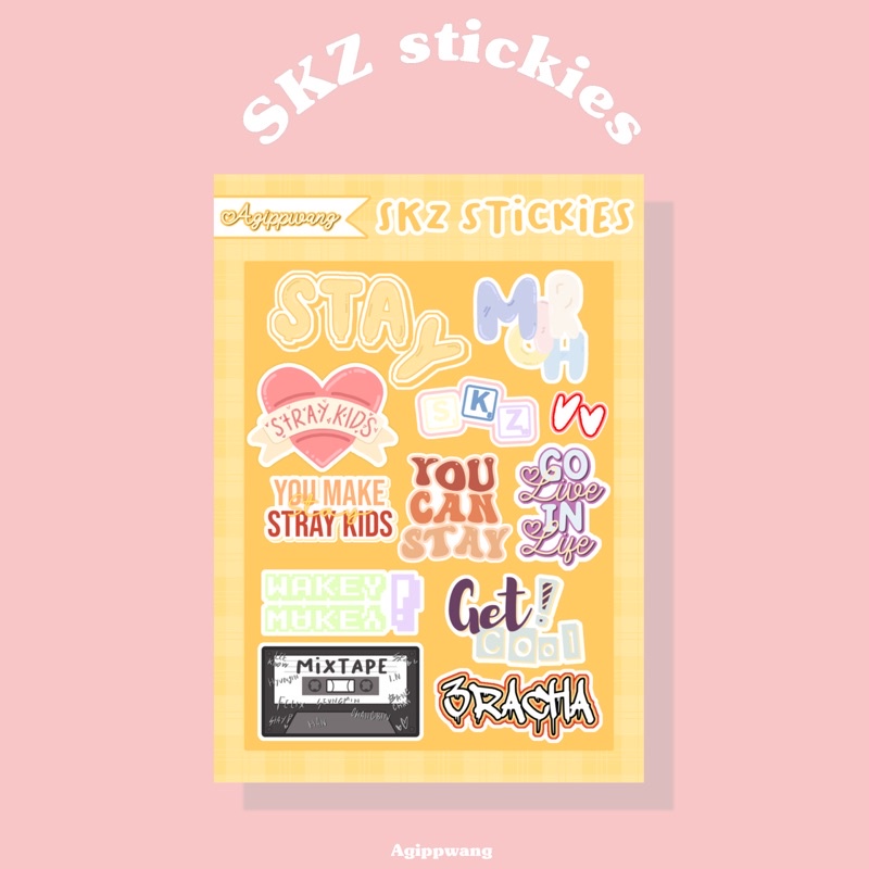 

Skz stickies | agippwang stray kids sticker