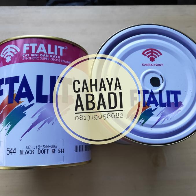 

Promo! Cat Minyak Kayu Besi Ftalit 544 Black Doff Murah