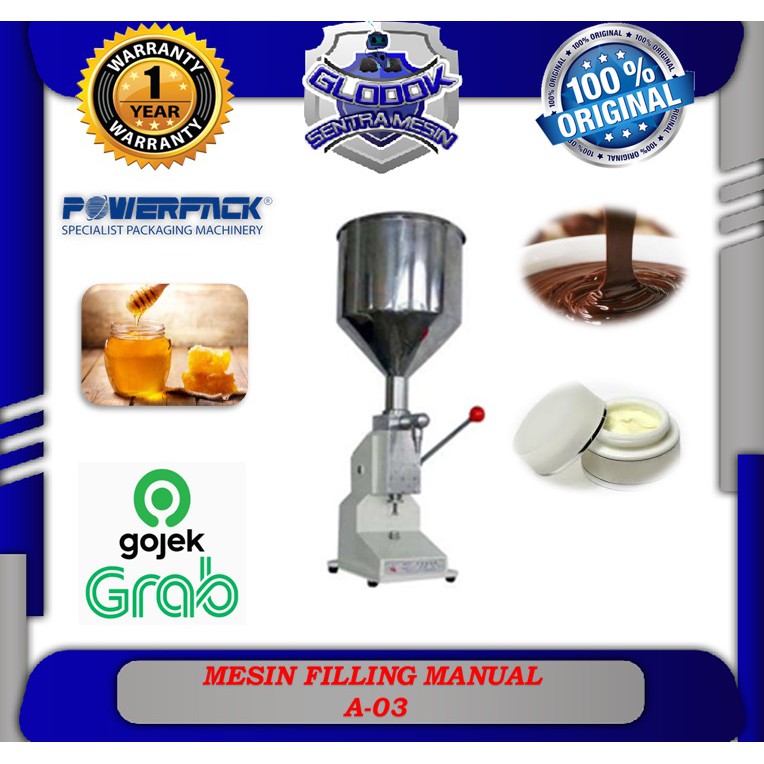 Mesin Pengisi Cairan Pasta A-03 Paste Piston Filler Powerpack