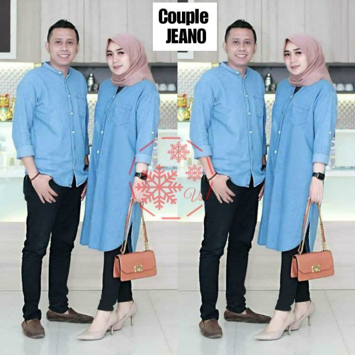 LF(COD) BAJU COUPLE DENIM TIPE CP JEANO / BAJU DENIM / DENIM COUPLE / ATASAN COUPLE / KEMEJA COUPLE