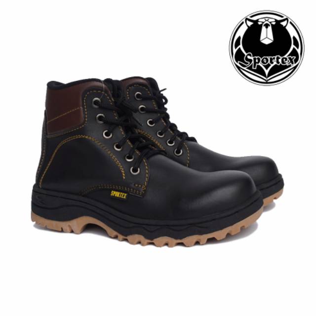 Safety Shoes Pria Ujung Besi Type LX by ORIGINAL SPORTEX Sol MX