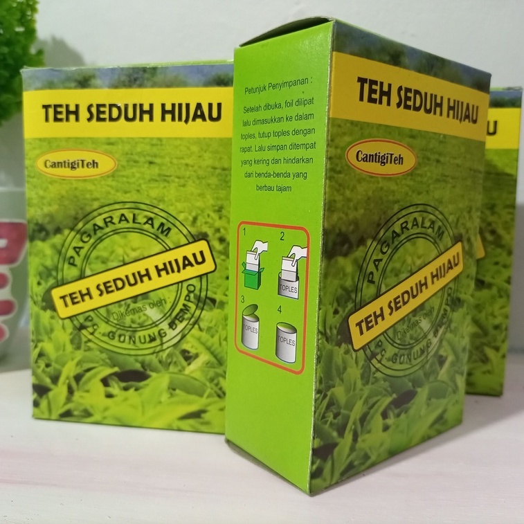 

TEH HIJAU SEDUH PAGAR ALAM - TEH HIJAU GUNUNG DEMPO - KEMASAN KOTAK 100 GRAM